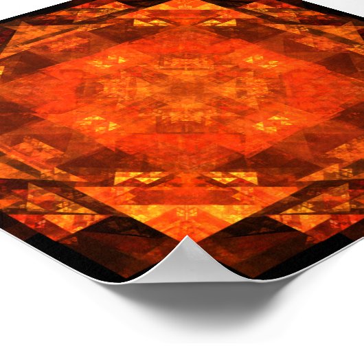 Abstracte kunst zonder grenzen poster (Hoek)