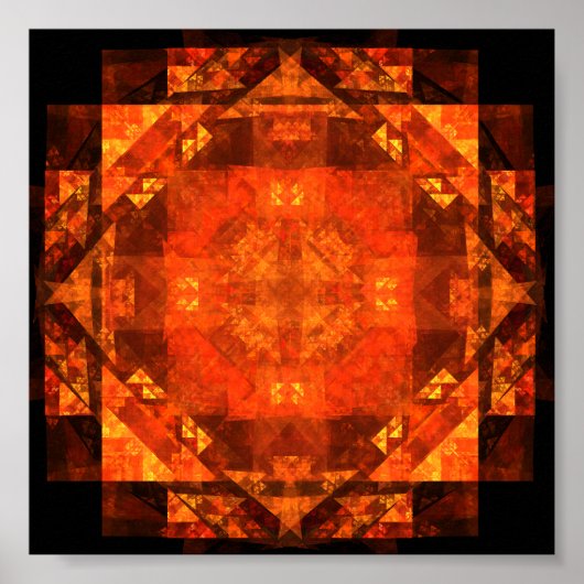 Abstracte kunst zonder grenzen poster (Voorkant)