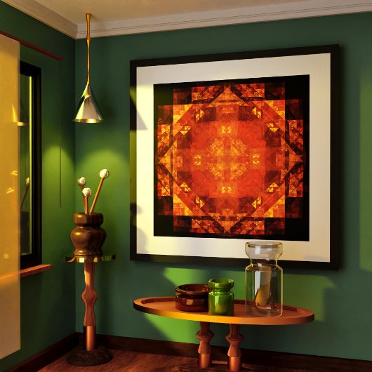 Abstracte kunst zonder grenzen poster