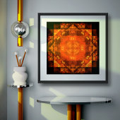 Abstracte kunst zonder grenzen poster