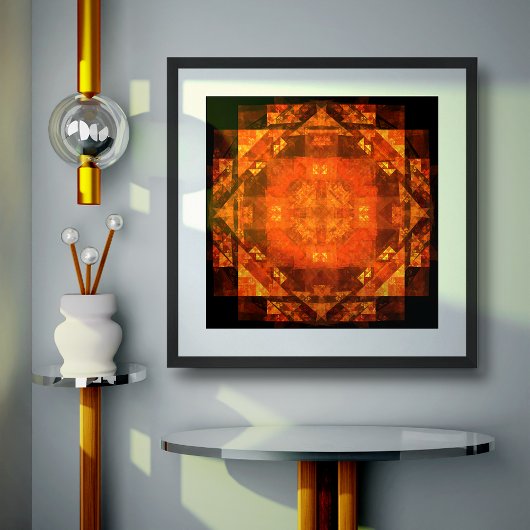 Abstracte kunst zonder grenzen poster