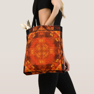 Abstracte kunst zonder grenzen tote bag