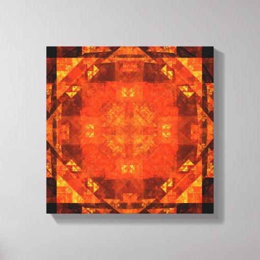 Abstracte kunst zonder grenzen zwart-wit canvas afdruk (Voorkant)