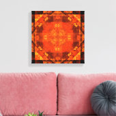 Abstracte kunst zonder grenzen zwart-wit canvas afdruk (Insitu (Woonkamer))