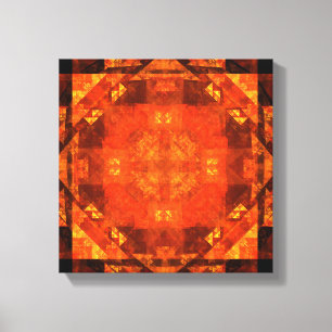 Abstracte kunst zonder grenzen zwart-wit canvas afdruk