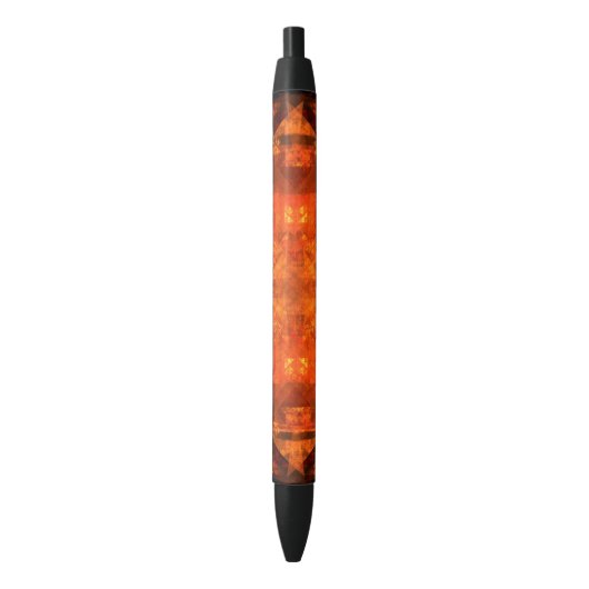 Abstracte kunst zonder grenzen zwarte inkt pen (Voorkant Verticaal)