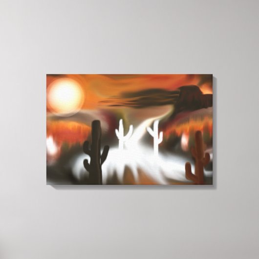 Abstracte Kunst Zuidwest Vuur en IJs Canvas Afdruk (Voorkant)