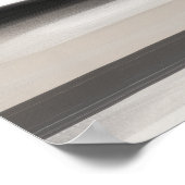 Abstracte Kunst, Zwart Tan & Wit, Modern Statement Poster (Hoek)