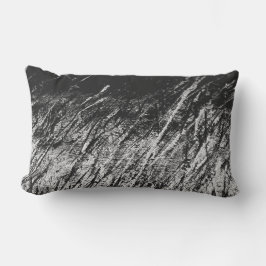 Abstracte kunst zwart-wit buitenkussen