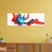 Abstracte Kunst Zwart Wit Expressionistisch Schild Canvas Afdruk (Insitu (Woonkamer))