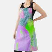 Abstracte kunstachtergrond handgetekende acrylverf schort (Insitu)