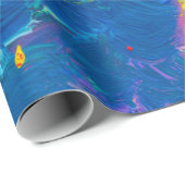 Abstracte kunstachtergrond. Met de hand geschilder Cadeaupapier (Rol Hoek)