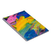 Abstracte kunstachtergrond. Met de hand geschilder Notitieboek (Rechterzijde)