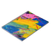 Abstracte kunstachtergrond. Met de hand geschilder Notitieboek (Linkerzijde)