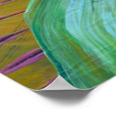 Abstracte kunstachtergrond. Met de hand geschilder Poster (Hoek)