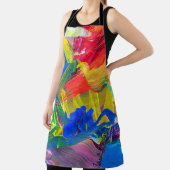 Abstracte kunstachtergrond. Met de hand geschilder Schort (Insitu)