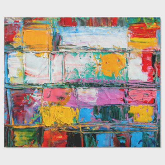 Abstracte kunstachtergrond. Moderne kunst. Meerkle Cadeaupapier (Vlak)