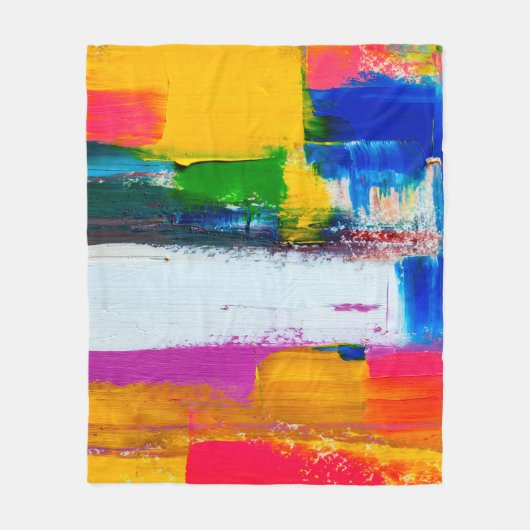 Abstracte kunstachtergrond. Moderne kunst. Meerkle Fleece Deken (Voorkant)