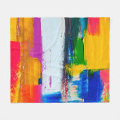Abstracte kunstachtergrond. Moderne kunst. Meerkle Fleece Deken (Voorkant (Horizontaal))