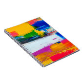 Abstracte kunstachtergrond. Moderne kunst. Meerkle Notitieboek (Rechterzijde)