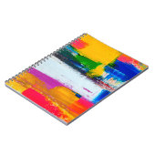 Abstracte kunstachtergrond. Moderne kunst. Meerkle Notitieboek (Linkerzijde)