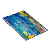 Abstracte kunstachtergrond. Olieverf op canvas. C Notitieboek (Rechterzijde)