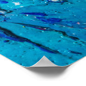 Abstracte kunstachtergrond. Olieverf op canvas. C Poster (Hoek)