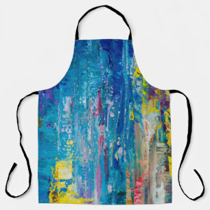 Abstracte kunstachtergrond. Olieverf op canvas. C Schort