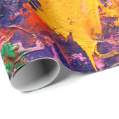 Abstracte kunstachtergrond. Olieverf op canvas. M Cadeaupapier (Rol Hoek)