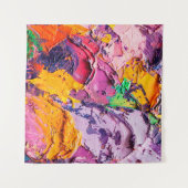 Abstracte kunstachtergrond. Olieverf op canvas. M Wandkleed (Voorkant (horizontaal))