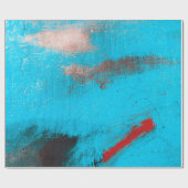 Abstracte Kunstachtergrond, verf, fijn, blauw, can Cadeaupapier (Vlak)