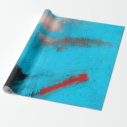 Abstracte Kunstachtergrond, verf, fijn, blauw, can Cadeaupapier (Uitgerold)