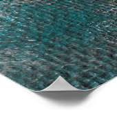 Abstracte Kunstachtergrond, verf, fijn, blauw, can Poster (Hoek)