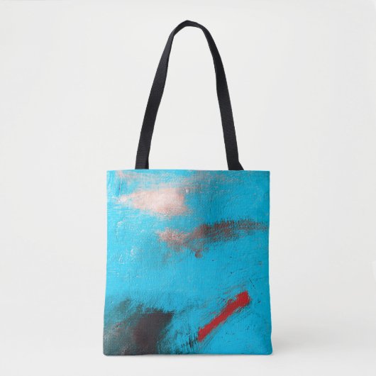 Abstracte Kunstachtergrond, verf, fijn, blauw, can Tote Bag (Voorkant)