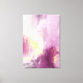 Abstracte kunstafdruk origineel paars geel schilde canvas afdruk (Voorkant)