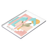 Abstracte kunstarchitectuurillustratie Modern Notitieboek (Linkerzijde)