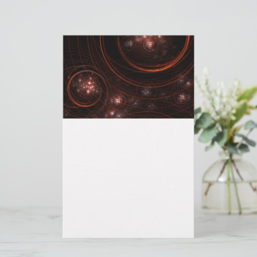 Abstracte kunstartikelen briefpapier (Staand voorkant)