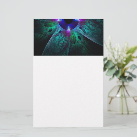 Abstracte kunstartikelen briefpapier (Staand voorkant)