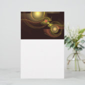 Abstracte kunstartikelen met intieme verbinding briefpapier (Staand voorkant)