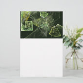 Abstracte kunstartikelen met verdraaide balans briefpapier (Staand voorkant)