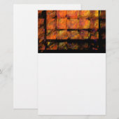 Abstracte kunstartikelen voor de muur briefpapier (Voorkant / Achterkant)
