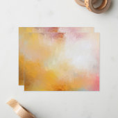 Abstracte kunstblanco Sjabloon kleurrijke elegant (Voorkant / Achterkant in situ)