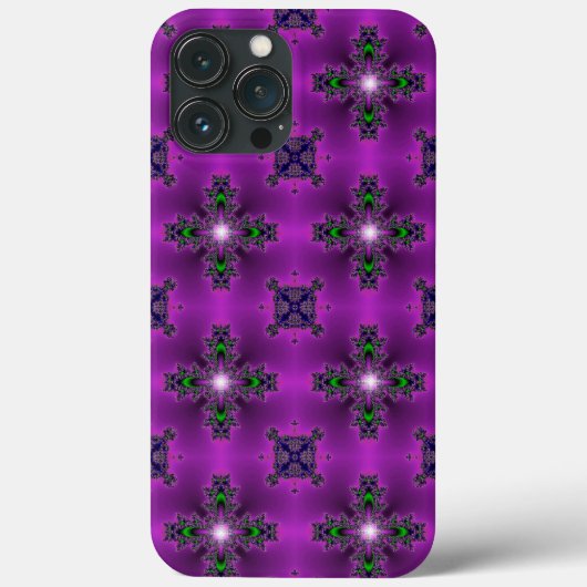 Abstracte kunstbloemen en sterren Case-Mate iPhone case (Achterkant)
