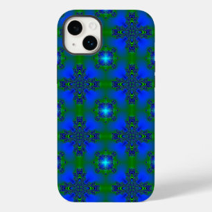 Abstracte kunstbloemen en sterren Case-Mate iPhone case