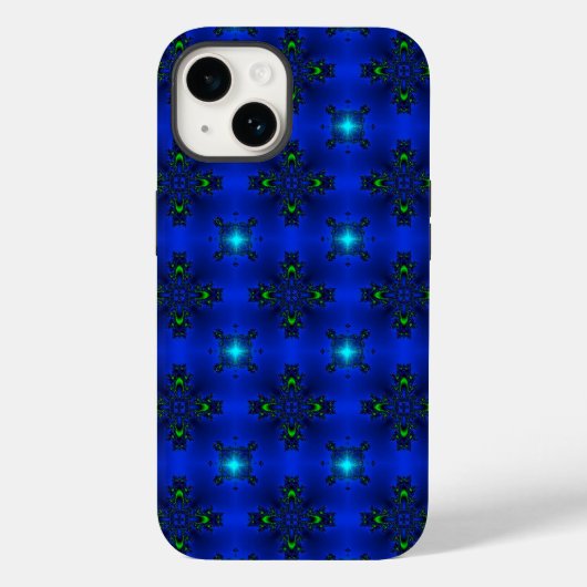 Abstracte kunstbloemen en sterren Case-Mate iPhone case (Achterkant)