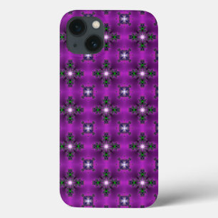 Abstracte kunstbloemen en sterren Case-Mate iPhone case