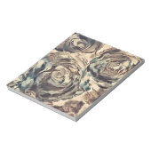 Abstracte kunstborstelgetextureerde rozen afdrukke notitieblok (Linkerzijde)