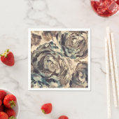 Abstracte kunstborstelgetextureerde rozen afdrukke servet (Insitu)