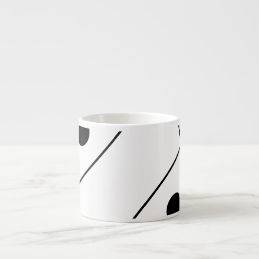 Abstracte kunstborstels espresso kop (Voorkant)