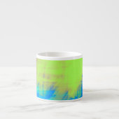 Abstracte kunstborstels Koffiekoffie-Mok Espresso Kop (Voorkant)